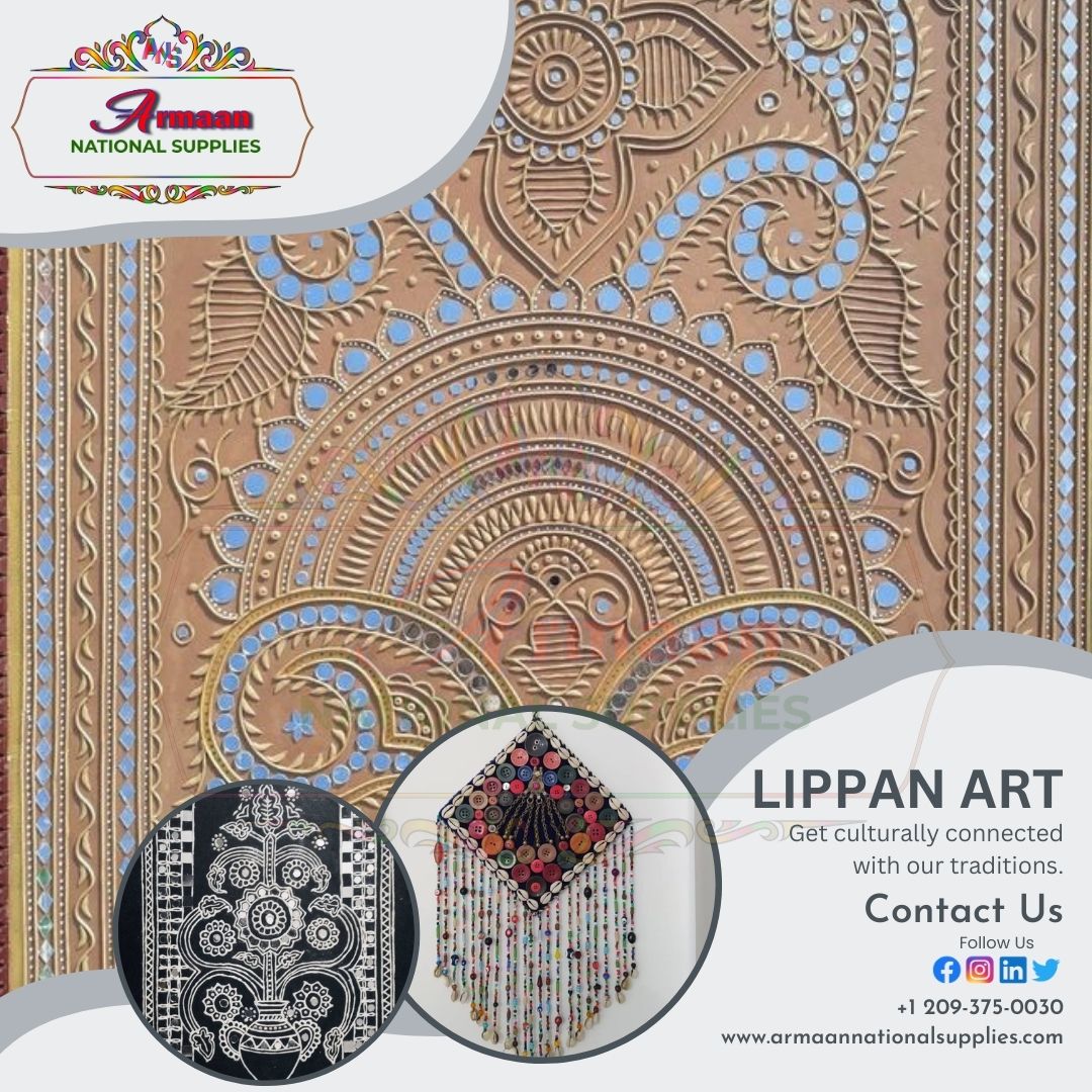 Lippan Art: Get culturally connected with our traditions.
.
.
.
.
#armaannationalsupplies #handmadejewelry #diycrafts #ShopNow #twitterpost #twittermarketing #twitterpage #twitterclaret.