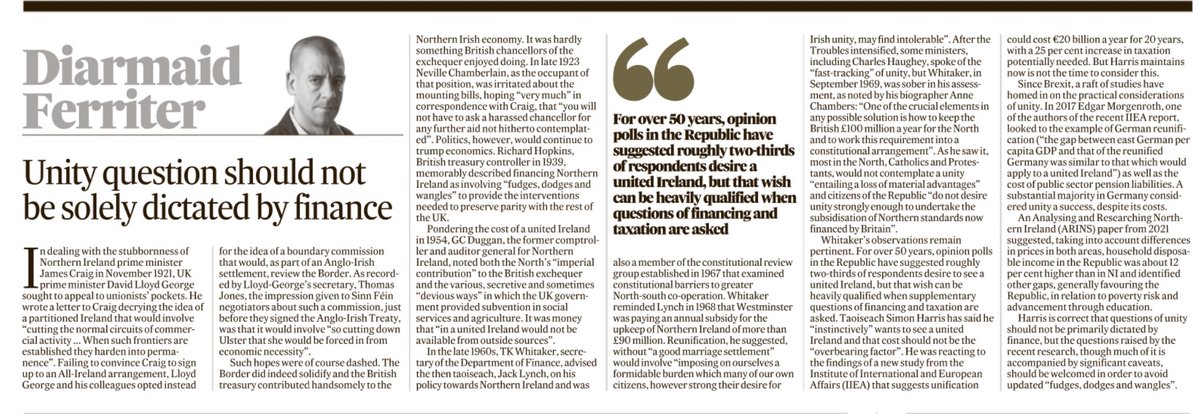 “A substantial majority in Germany considered unity a success, despite its costs.” ~Diarmaid Ferriter, The Irish Times ☕️🥐