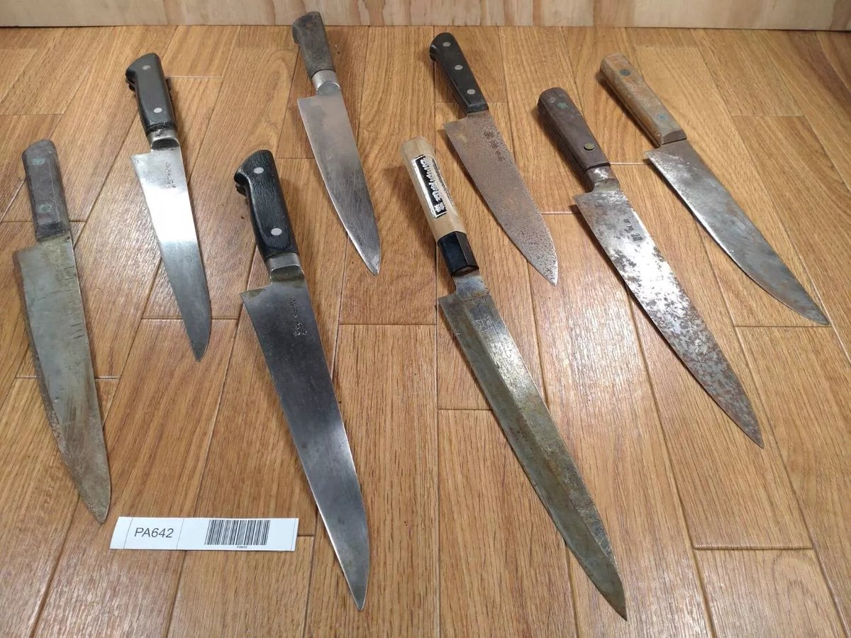 Damaged Lot of Japanese Chef's Kitchen Knives Broken from Japan PA642
ebay.com/itm/2355163817…
#Japanesechefknife #cutlery #blades #chefknife #kitchenknife #customknife #handmadeknife #knifelife #KnifeCollection #KitchenKnives #FYP #fypシ #fypシviral