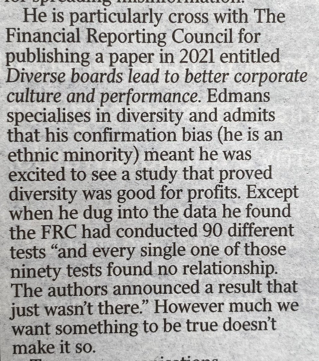 The @aedmans book May Contain Lies is very good. Particularly on how we all – City consultants, companies, newspaper readers – cherry pick data to suit what we want to hear. Worse, is when organisations just simply, well, lie.