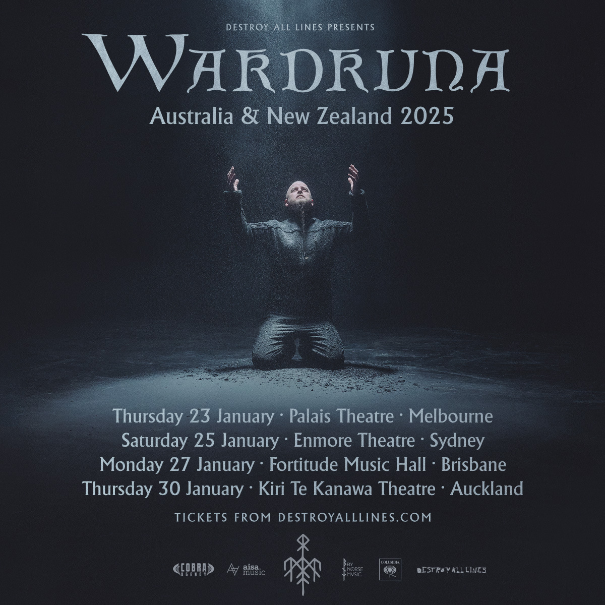 This is not a drill. @Wardruna are coming to Australia & New Zealand in 2025. Presale on now. Sign up for instant access ➟ daltours.cc/wardruna General public on-sale: Tue 16 Apr @ 9 AM local