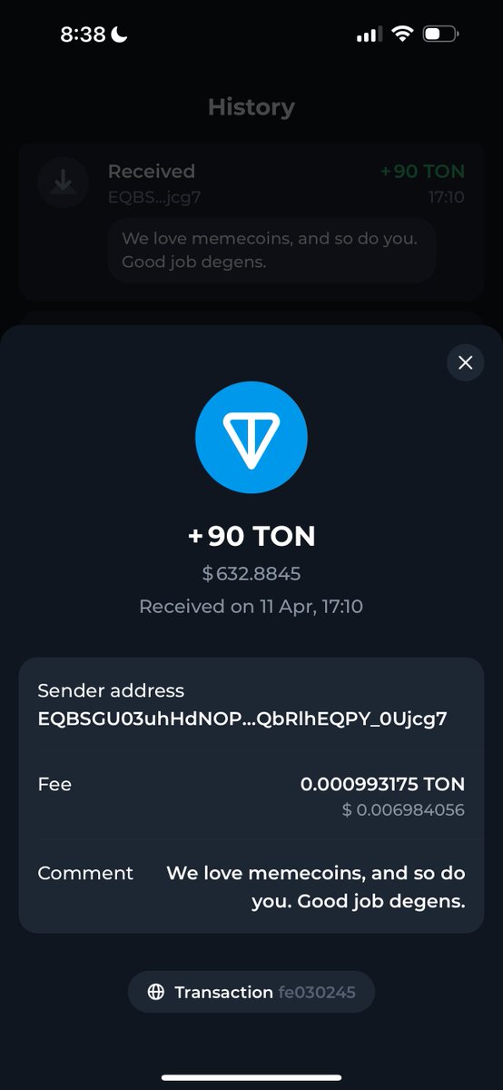 .@Ton_Blockchain announced an #airdrop for traders of memecoins, which I was fortunate enough to be a part of.

If you traded FISH, ANON, REDO, MRDN, TONY, ARBUZ, DUREV, TPET, BTC25, WIF, COFE, CATS, and BOLT, you'll be eligible if you met the criteria.

Check criteria here:…