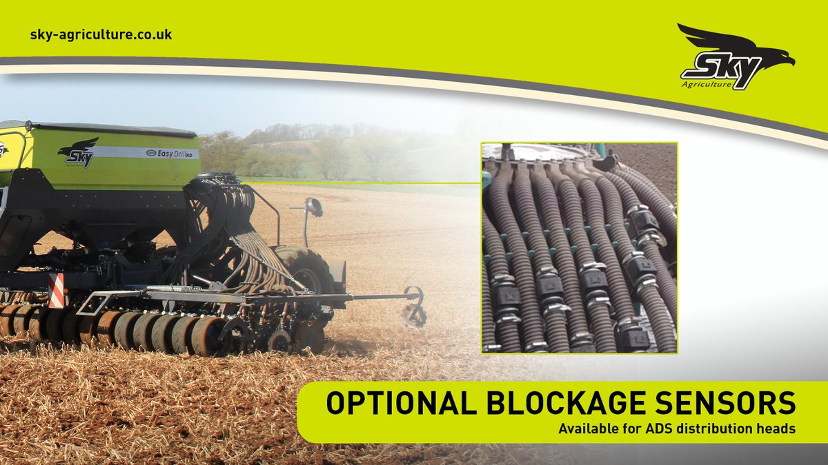 🙅‍♀️Blockage sensors provide an early warning for both the seed and fertiliser distribution circuits, allowing your to keep drilling for longer - just one of the useful options built into the design on both the Sky Agriculture EasyDrill and MaxiDrill. ow.ly/iu6u30sA1ew