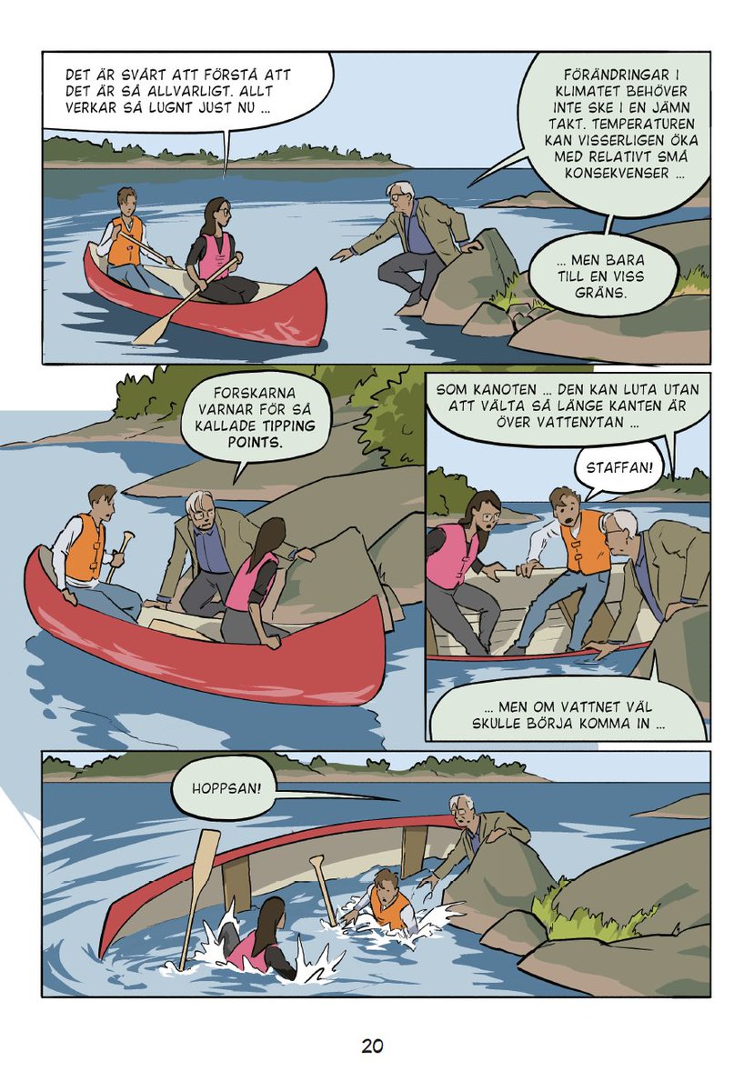 Många serieböcker på gång från förlaget i vår. Tecknaren Rickard Fornstedt har med Helena Fornstedt och Staffan Laestadius gjort en genialisk bok om klimatkrisen och omställningen, som kan få vem som helst att vilja bli en del av lösningen. Läs! 
verbalforlag.se/bocker/en-kort…