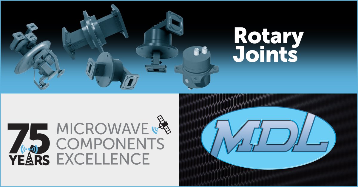 MDL Rotary joints for high reliability #RF applications are available in standard and custom models. Contact our experienced engineering group about your specific application requirements. bit.ly/3r2bm9v

#SatCom #IMS2024