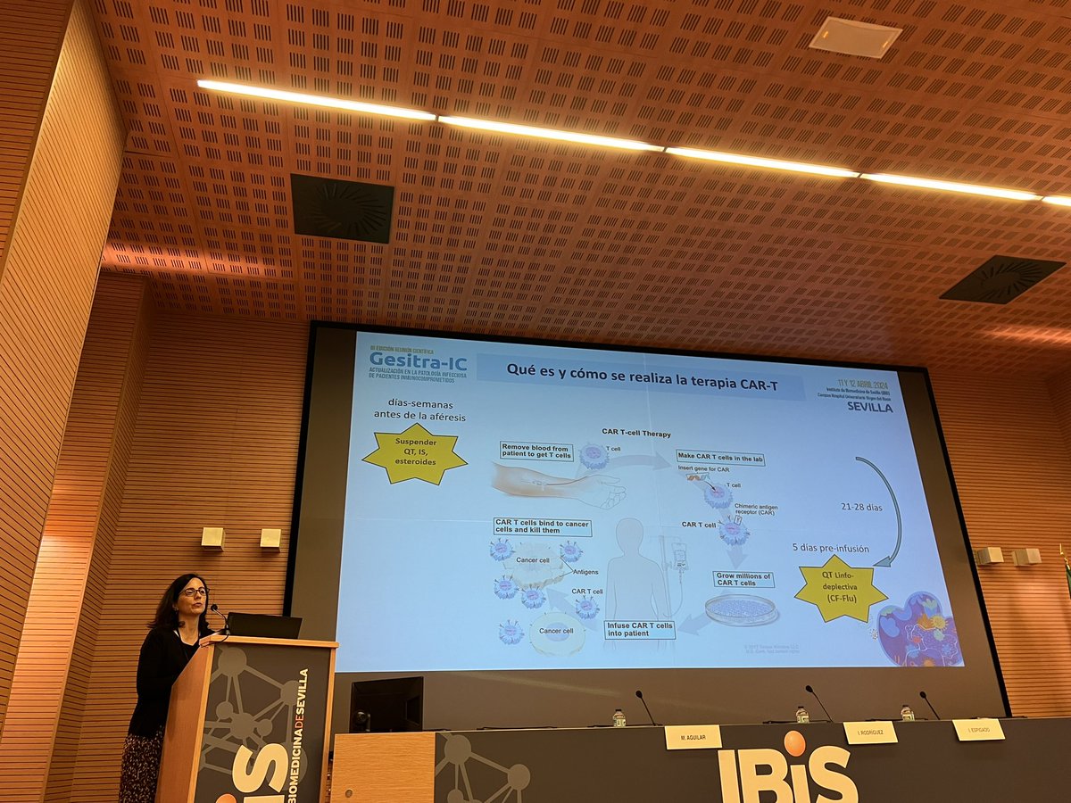 GesitraIC's tweet image. Optimización del tratamiento antimicrobiano en pacientes que reciben CAR-T. Presenta: Manuela Aguilar