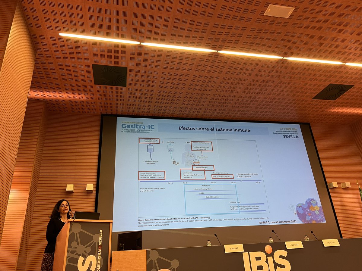 GesitraIC's tweet image. Optimización del tratamiento antimicrobiano en pacientes que reciben CAR-T. Presenta: Manuela Aguilar