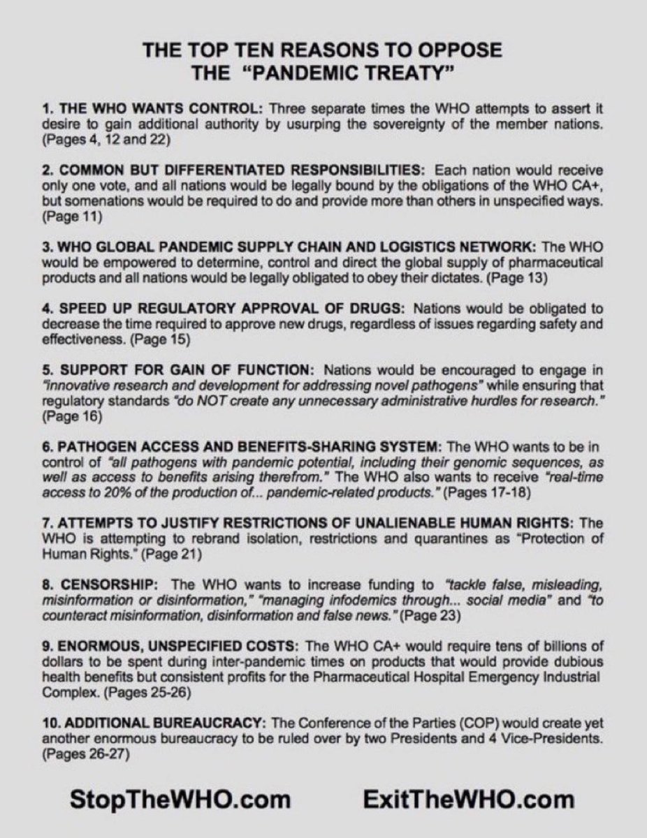 The WHO pandemic treaty risks handing over domestic public health policies to unelected technocrats. Once passed (final draft by May 2024), it becomes binding to all 194 WHO Member States. The UK government confirmed its commitment to the treaty in January 2024.