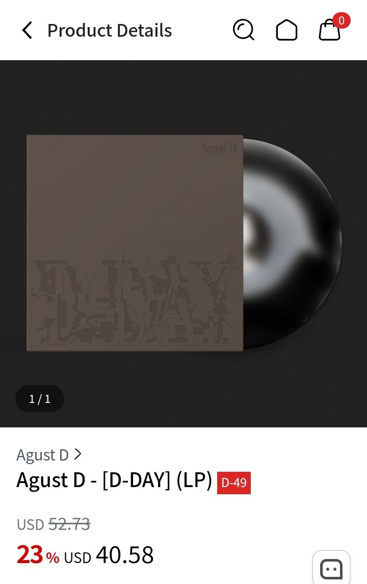 Pre-order #AgustD's “D-DAY” Vinyl on @Ktown4u_com and take advantage of this discount of 23%! 💵Price: $40.58USD ** Worldwide shipping available, (excluding Korea, Japan and China). 🛍️ktown4u.com/eventsub?eve_n… #D_DAY D-DAY VINYL COMING PRE-ORDER D-DAY VINYL #SUGA #BTSSUGA #슈가