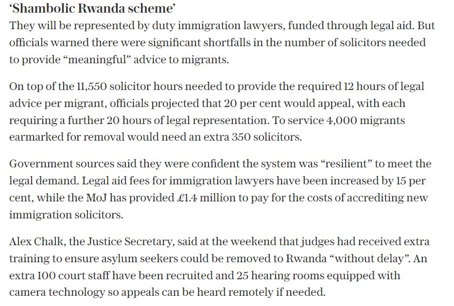 The government is prepared to fund legal aid when it thinks it will be useful for its own aims, and is also prepared to interfere with the judiciary. This is from The Telegraph.