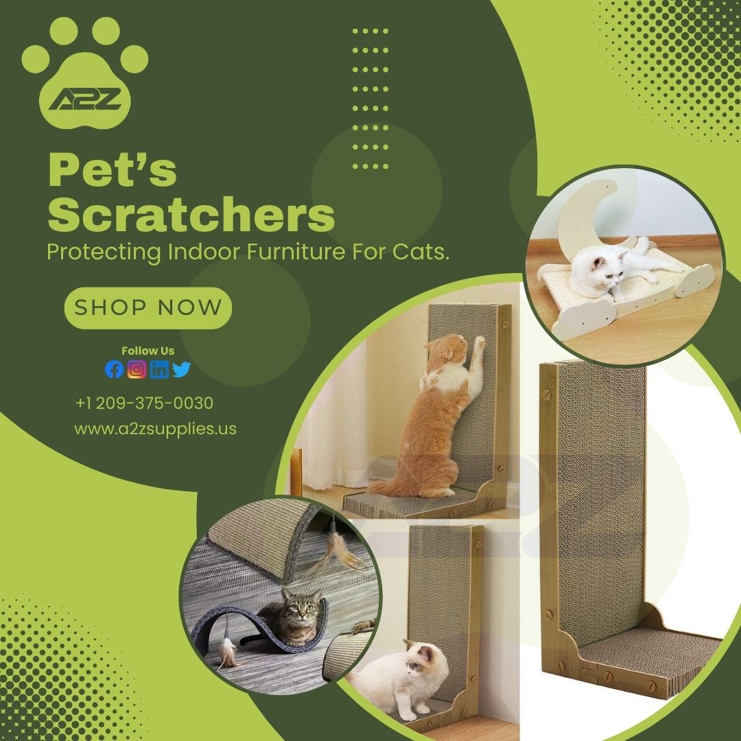 Pet’s Scratchers: Protecting Indoor Furniture For Cats.
.
.
.
.
#a2zsupplies #petcare #shopnow #twitterpost #twittermarketing #twitterpage #twitterclaret.