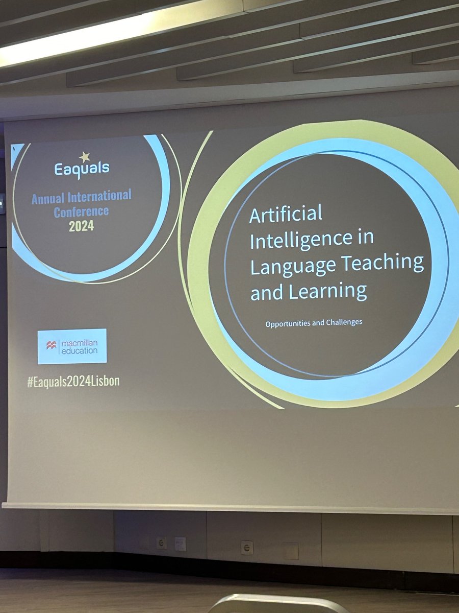 Looking forward to this morning’s plenary by @NikPeachey -from large language models to language education and all things AI for language teaching and learning @Eaquals #eaquals2024lisbon