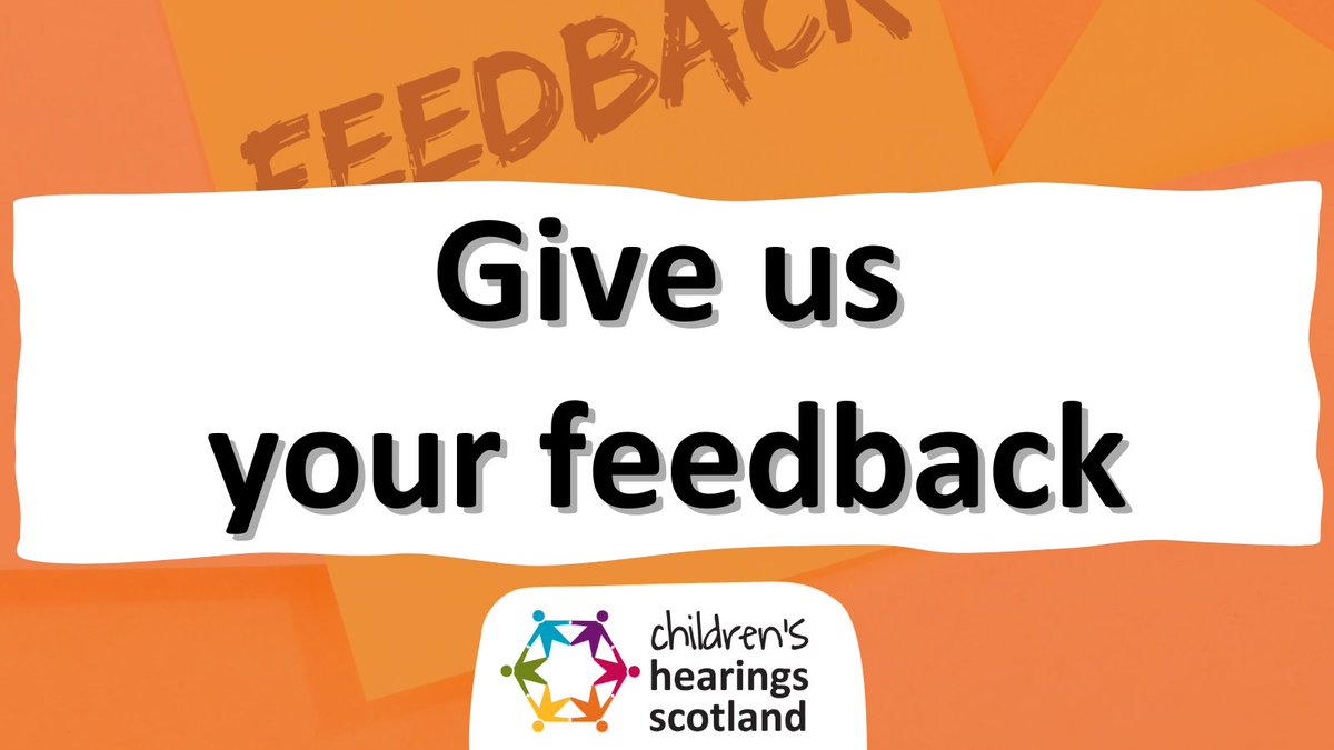 Share your feedback about hearings with us. Visit chscotland.gov.uk/get-in-contact/. 📷