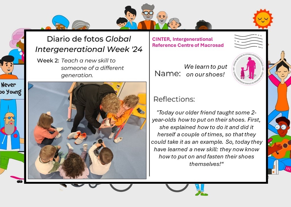 A photo diary entry from @CatedraMacrosad in Spain 🇪🇸. 

This week's challenge was to teach a new skill to someone of a different generation.

Are you taking part in our photo diary? If so, send us your entries and we'll share.

#GIW24