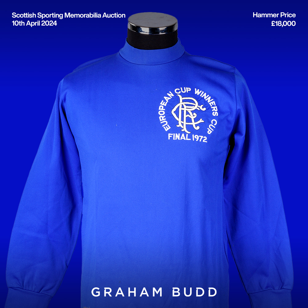 buddsauctions's tweet image. This historic piece of sporting memorabilia broke records at our Scottish Sporting Memorabilia Auction. 

Derek Johnstone’s match worn 1972 European Cup final long-sleeved shirt went under the hammer and received an incredible £18,000 breaking the World Record price for a…