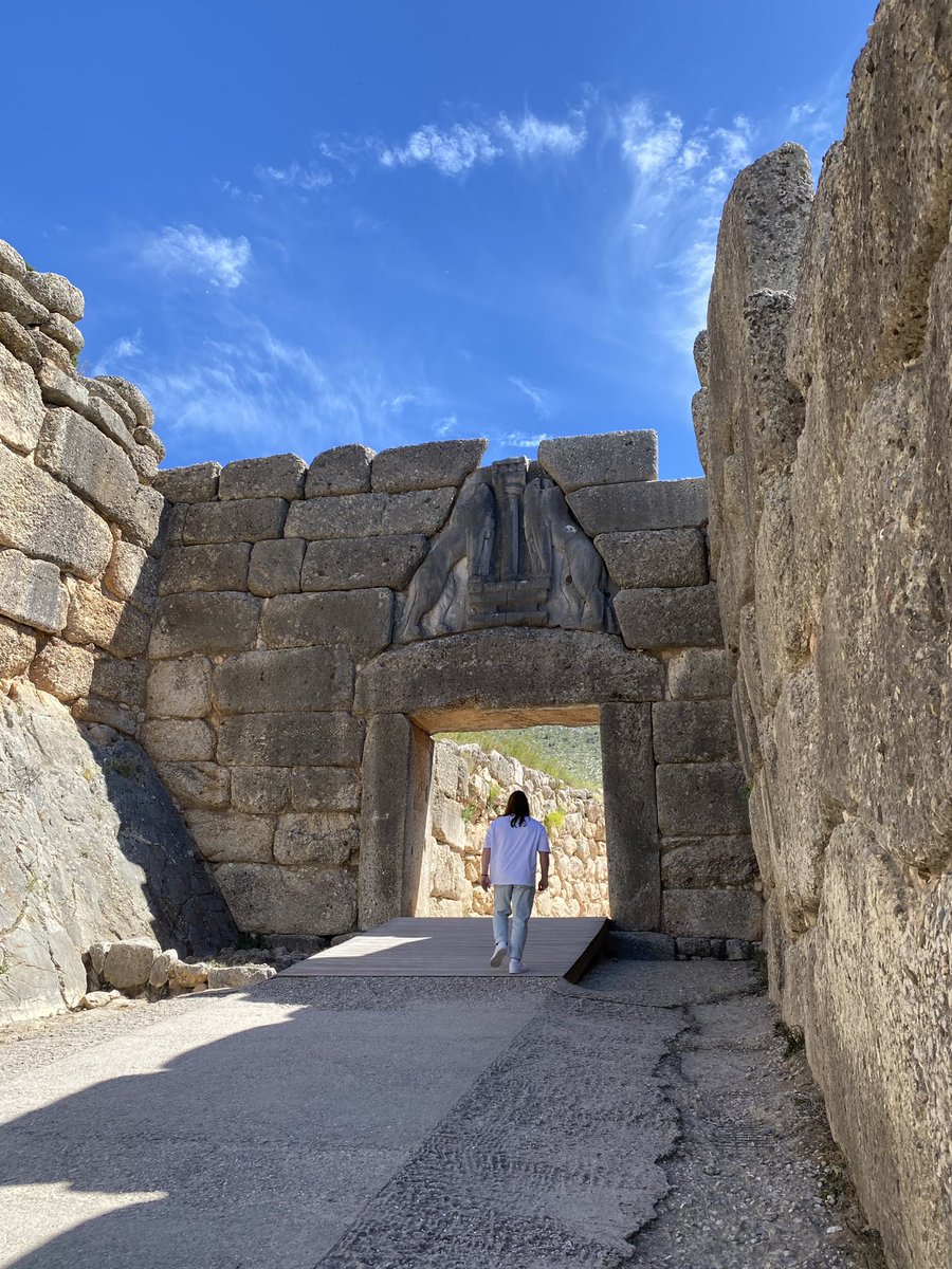 Visiting the lion gate and Ancient Mycenae. #archaeology #mycenaean #hellas