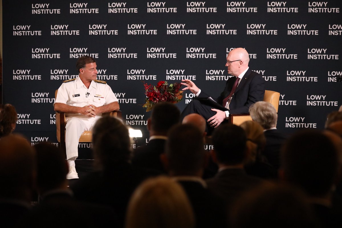 This week, the @lowyInstitute's Executive Director @mfullilove hosted a discussion with @INDOPACOM Commander Admiral John Aquilino. They spoke about AUKUS, the United States' alliances in Asia and the challenges to security in the region. youtube.com/live/o_8ak4tIO…