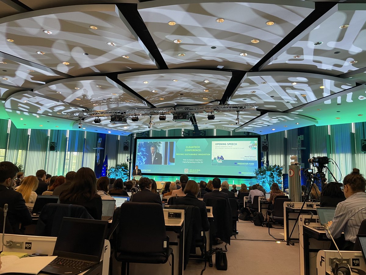 Our colleague Judit Zsámba participated at the Cleantech Summit in Brussels to learn first hand about the most recent developments of Net Zero Technologies in Manufacturing. 

🇪🇺🪙The EC supports the green transition of companies via the Innovation Fund.
#IFCleantech #EUGreenDeal