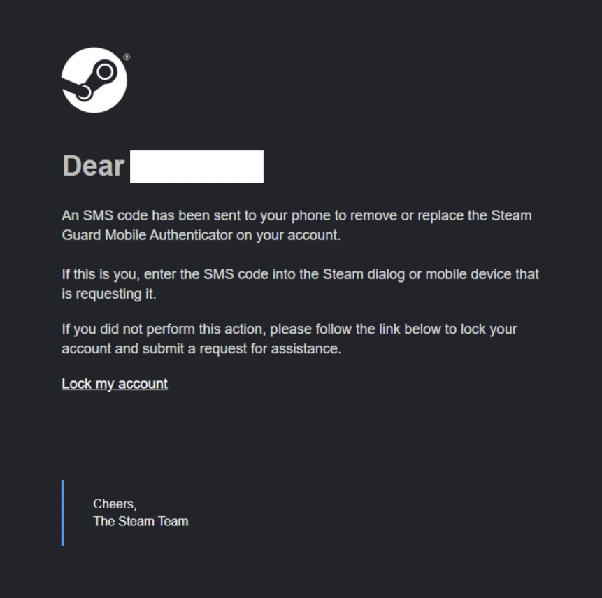 ArowCS's tweet photo. New Steam QR Code Scam/Hack:

-What is it? 
If you click on a fake steam link.  Then you log in with you Steam QR code, and proceed to give them the code sent to you via SMS. They will remove your phone authenticator and put it on their own phone.

-How to avoid it?
Do not click random links to log into steam. Whether it's someone who needs a teammate on FaceIt or clicking a fake marketplace sponsored link on google (use adblock). 

-What if you gave them your SMS code?
You have 2 days before they have full access to your Steam phone authenticator, not the regular 14 days because they use a faster method. You should immediately deauthorize all other active Steam logins, this can be done on phone or computer. Also change your password, email, and then re-add your authenticator. 

Pictures below of what it looks like when this is happening to you: