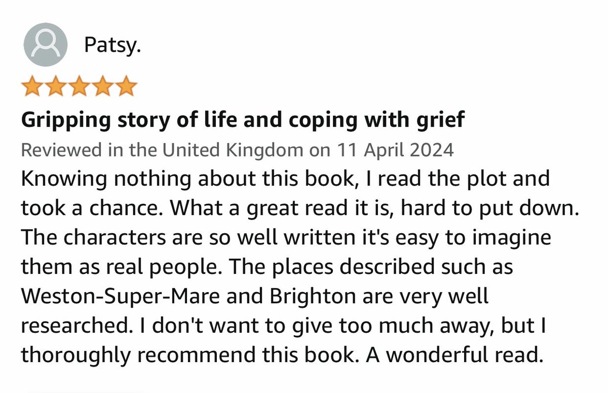 So heartening to read this latest 5⭐️⭐️⭐️⭐️⭐️ review of #BecomingLizTaylor on Amazon. Thank you ‘Patsy’ for posting 💛🧡💚💙