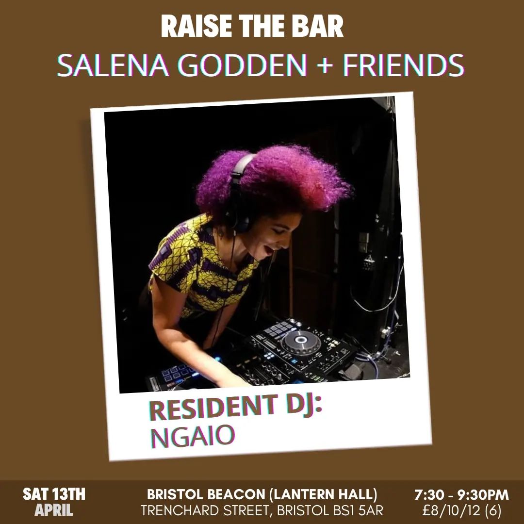 Our amazing resident DJ NGAIO🌟🎧 is back with us tomorrow night at @bristol_beacon! Her tunes are a big reason why Raise the Bar is a poetry party like no other 🎉🎶@LyraFest kicks off tonight with Queer Futures - all tix here lyrafest.com