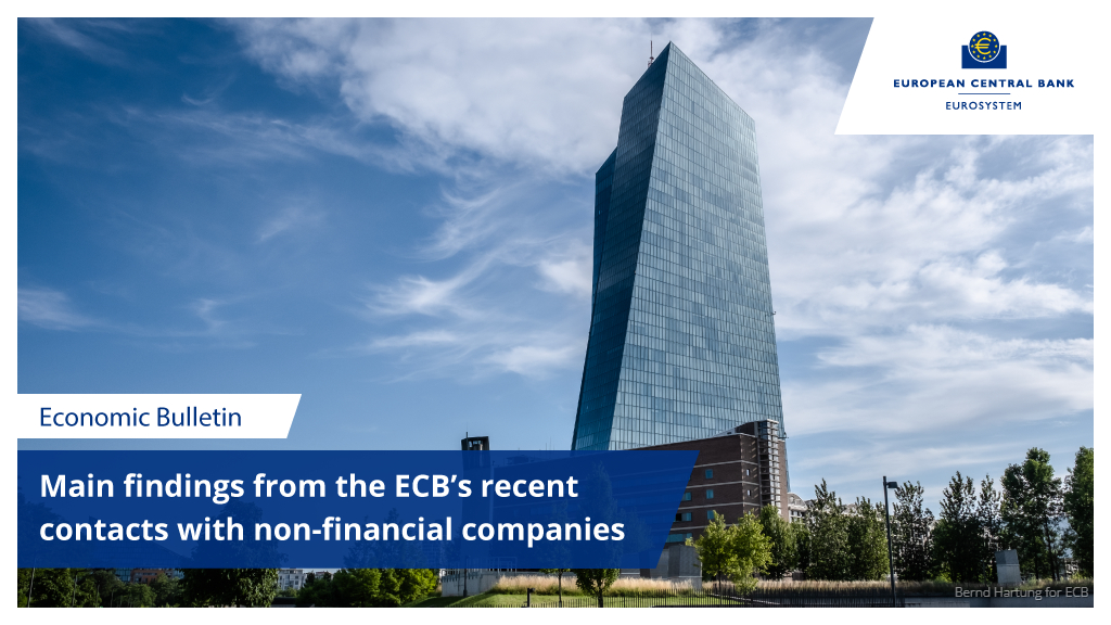 Read our #EconomicBulletin for insights into the latest economic trends reported by leading non-financial companies in the euro area ecb.europa.eu/press/economic…