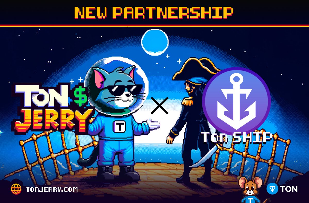 TonJerry_'s tweet image. Gamers stick together!🕹️

We are thrilled to announce the most epic partnership yet, with the one and only @tonshipcom

Play with us:🏆

✅5 x 20$ in $TJERRY

To enter:
1️⃣ Follow @tonjerry_  &amp;amp; @TonShipCom
2️⃣ Like &amp;amp; Retweet 
3️⃣ Tag 3 friends &amp;amp; Comment your wallet

You have 48h! 🫡