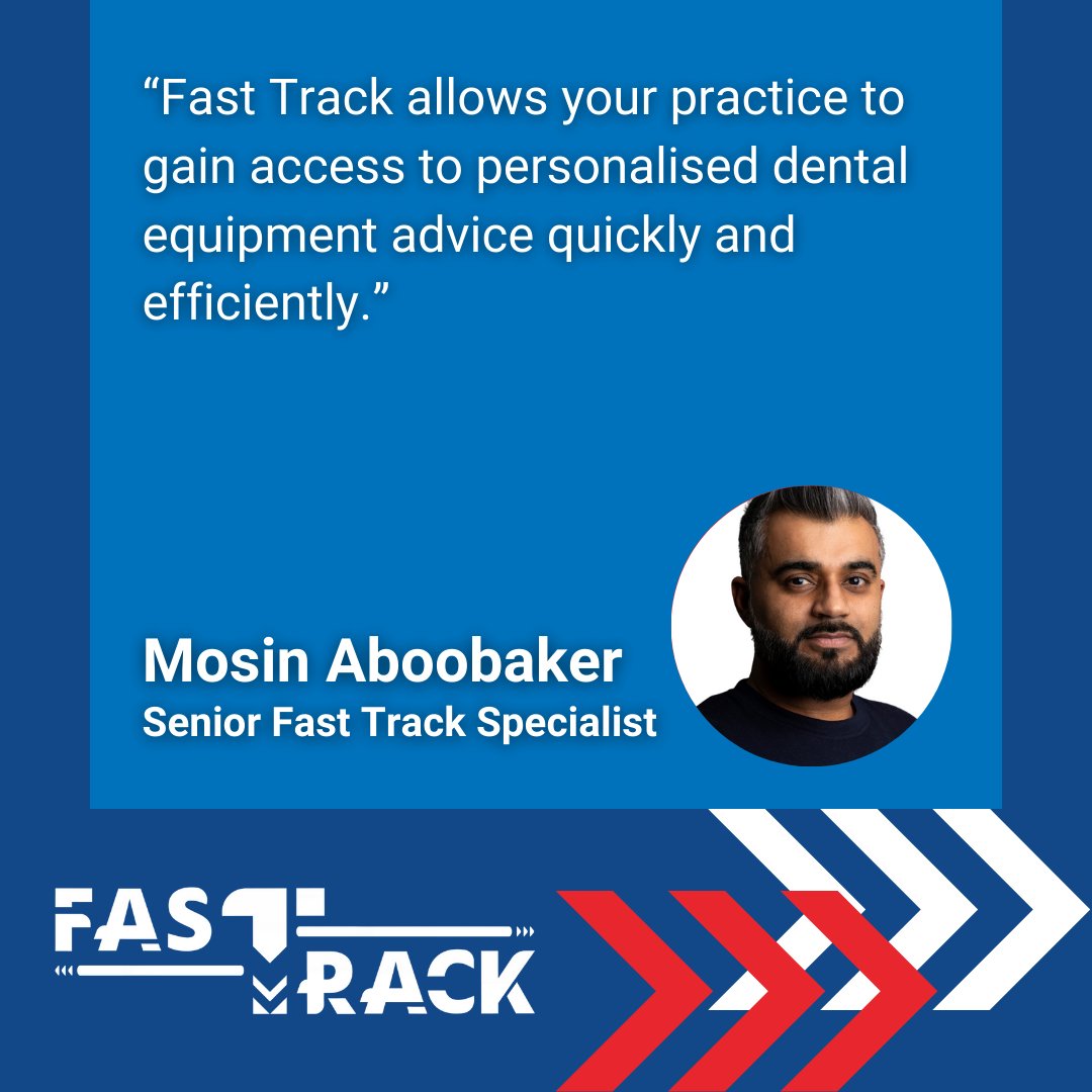 “Fast Track allows your practice to gain access to personalised dental equipment advice quickly and efficiently.” – Mosin Aboobaker One-to-one meetings so you can receive personalised advice and product recommendations. Book your online video demo: eu1.hubs.ly/H06Kftz0