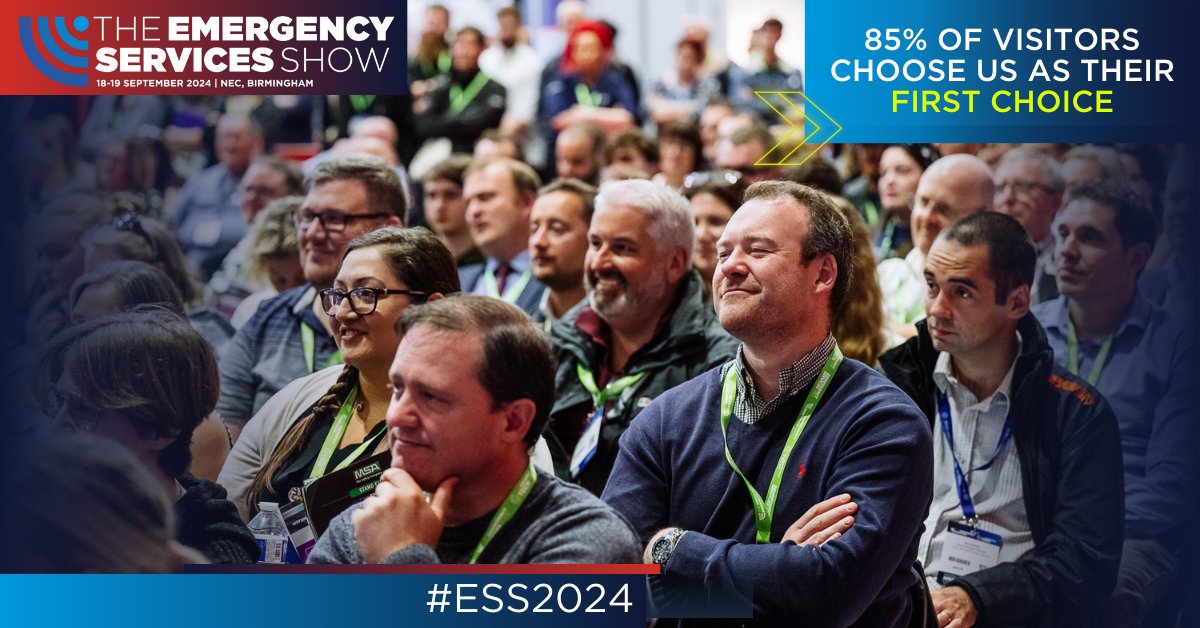 💼 Join us at The Emergency Services Show and explore 500+ leading exhibitors showcasing their latest products and solutions. With 85% of visitors choosing us as their first choice, you know you're in the right place! Register now! hubs.la/Q02sdXRS0 #ESS2024