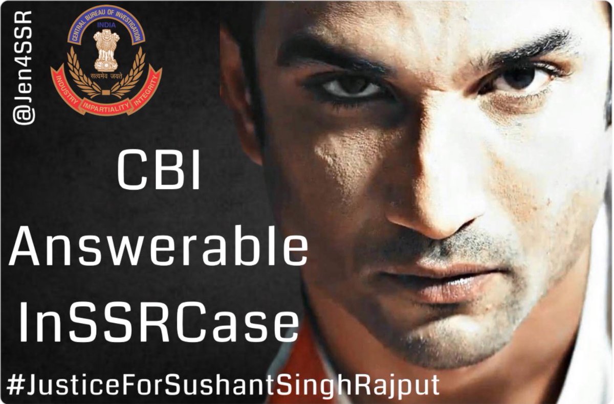 CBI Answerable InSSRCase @CBIHeadquarters you’re ignoring SSR’s justice so loud that it’s deafening. This silence is so deep that it’s echoing! @itsSSR @DgpKarnataka @Copsview @MLJ_GoI @rashtrapatibhvn @SCJudgments @Dev_Fadnavis @mieknathshinde #JusticeForSushantSinghRajput𓃵