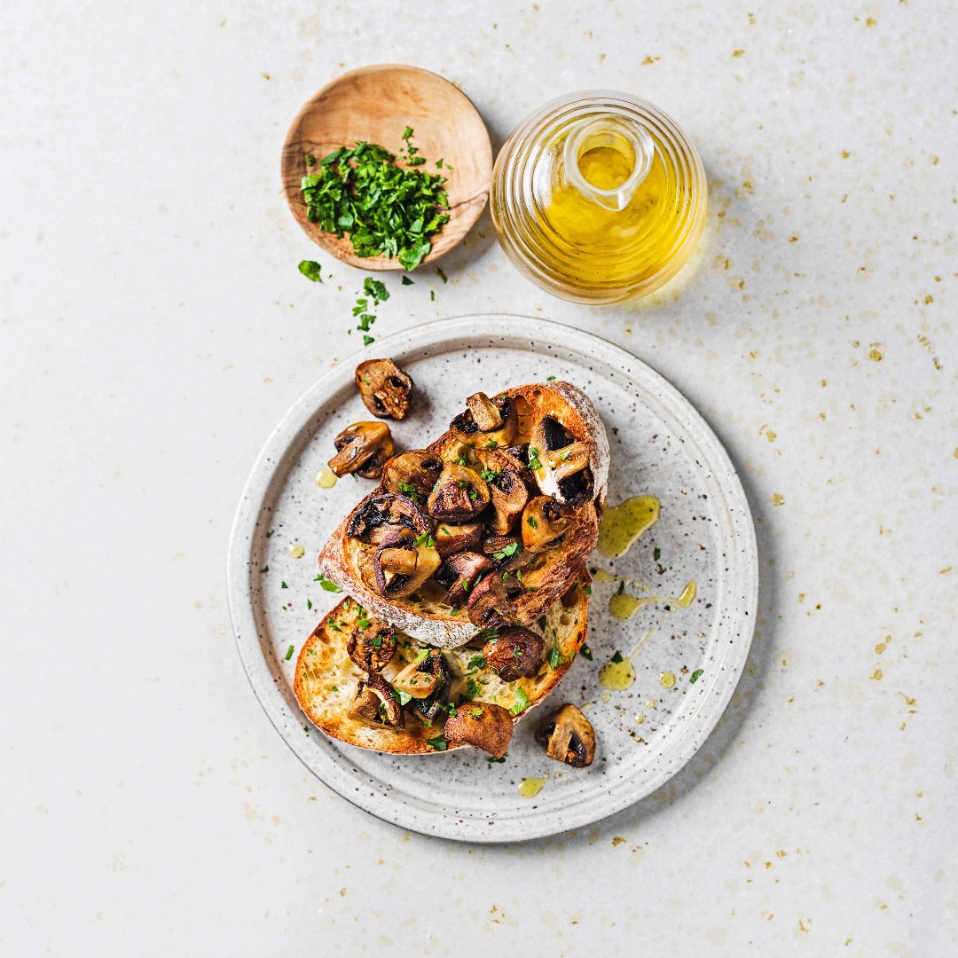 What's the plan for #lunch today? We'll be enjoying these easy #airfryer mushrooms on toast. spr.ly/6017wqfbX