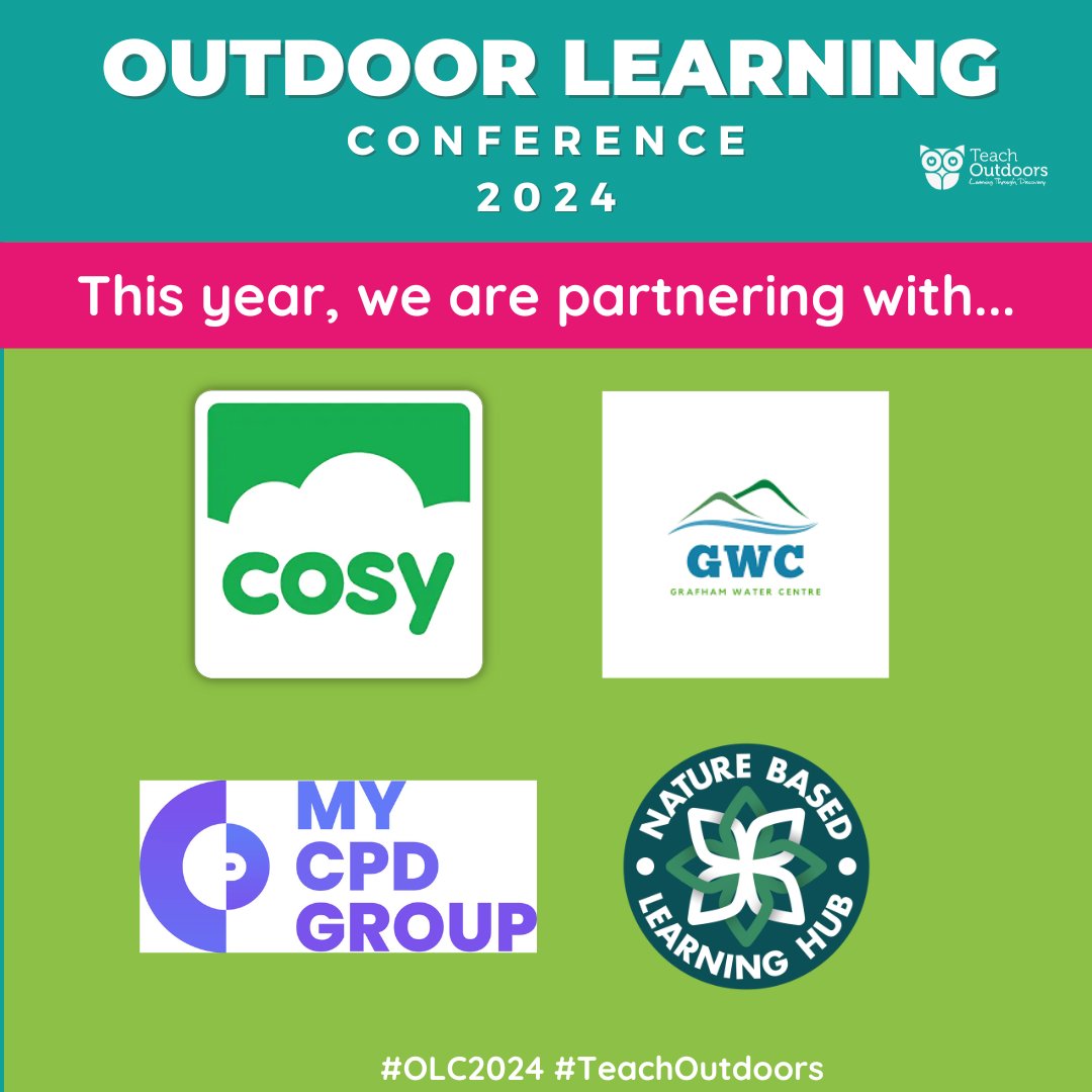 We're proud to partner with different organisations to make the #OutdoorLearningConference possible! Come along to the conference and visit stands from Cosy, Grafham Water Centre, My CPD and the Nature Based Learning Hub! #OLC24 #TeachOutdoors eventbrite.co.uk/e/2024-outdoor…