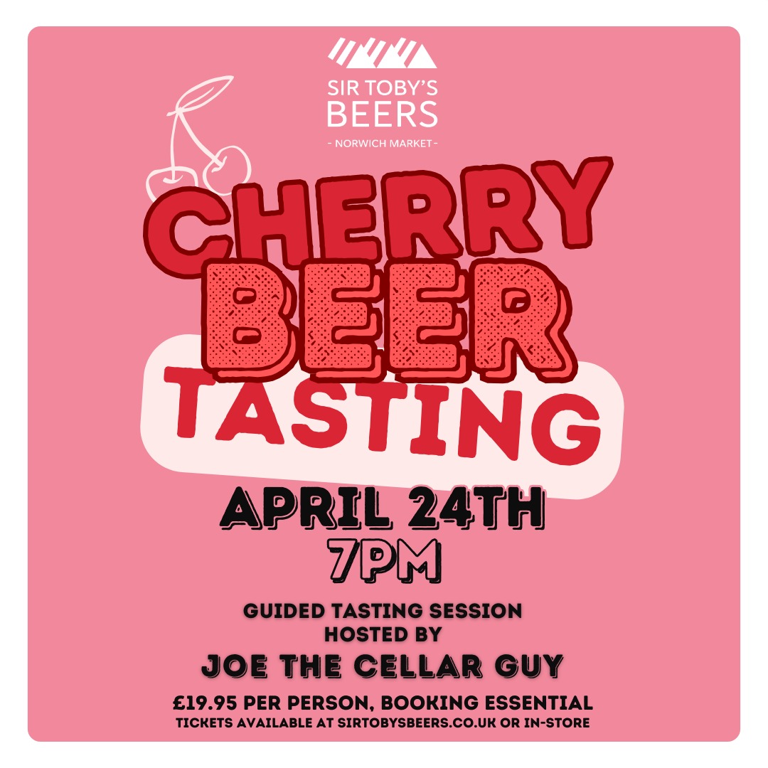 Cherry Beer Tasting at the stall! 🍒