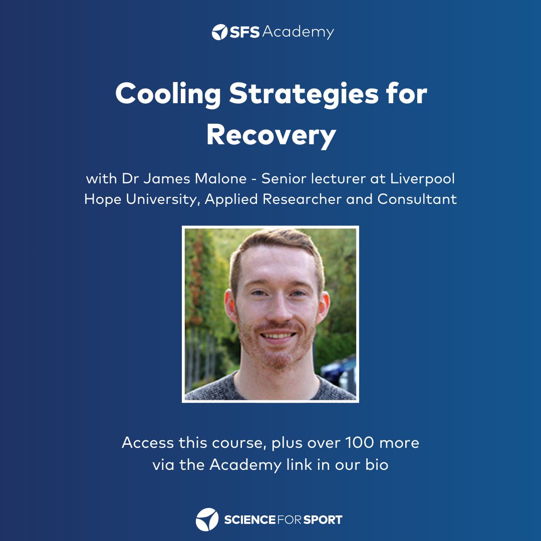 When should we use of cooling strategies for recovery? This can depend on: The time of season (pre vs. in) The day of the week (MD-3 or MD+1?) The activities within a day (field session then gym?) Learn about each with James in his mini-course ❄️ bit.ly/3Yv5buR
