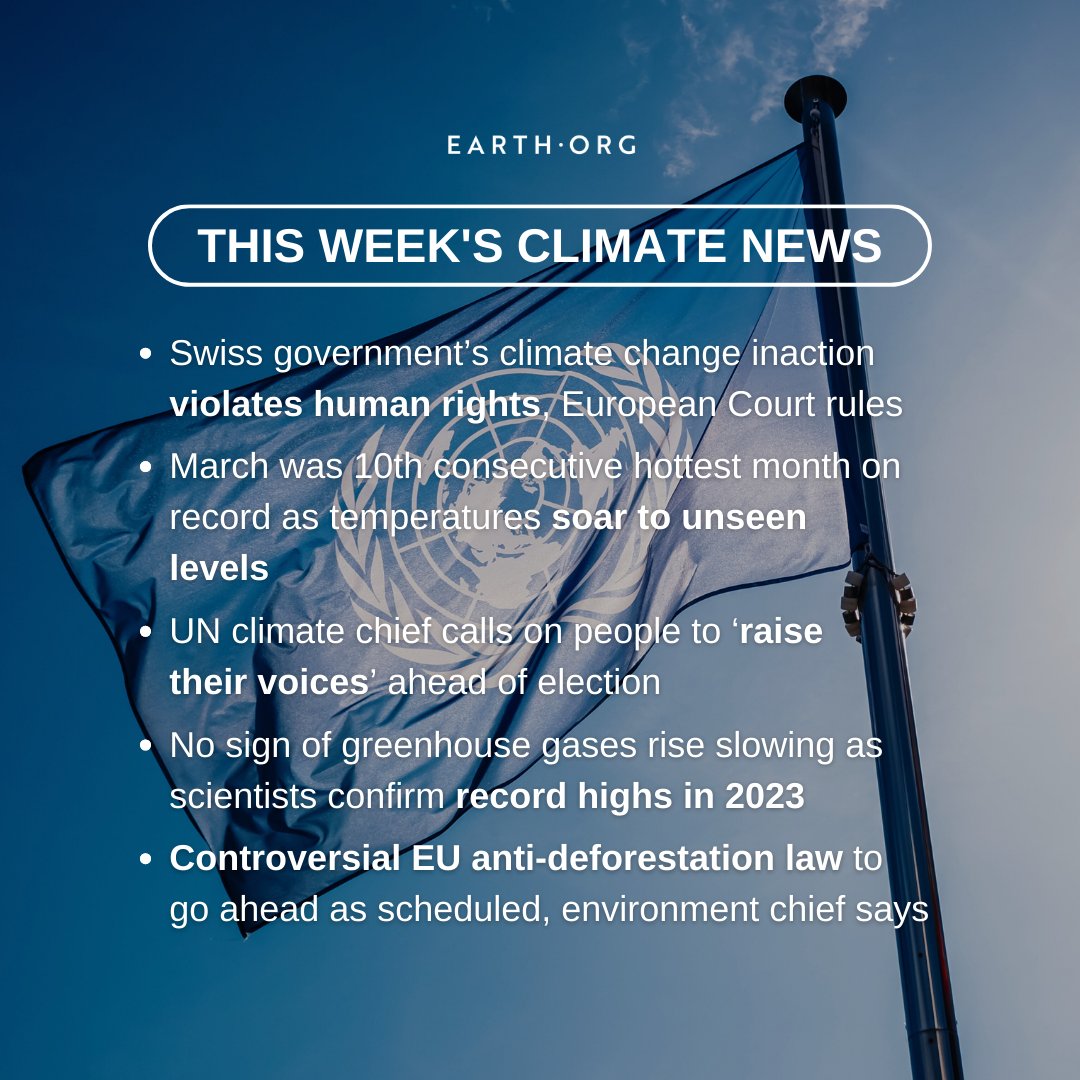 Top Climate News of the Week 💢

Full Article: earth.org/week-in-review…

#earthorg #earth #ClimateAction #Globalwarming #Deforestation #ClimateReality #WeekInReview #EnvironmentalNews #ClimateNews