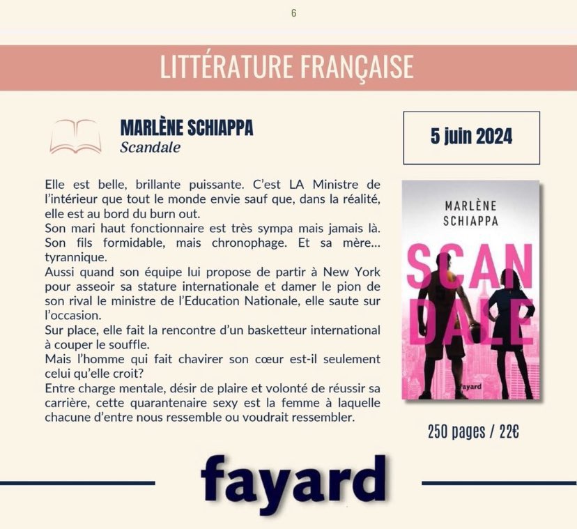 Le nouveau roman de Schiappa… « L'héroïne, Ministre de l'Intérieur au bord du burn out, rencontre lors d'un voyage à New York un basketteur international à couper le souffle. Mais l'homme qui fait chavirer son coeur n'est peut-être pas celui qu'elle croit » 🤪