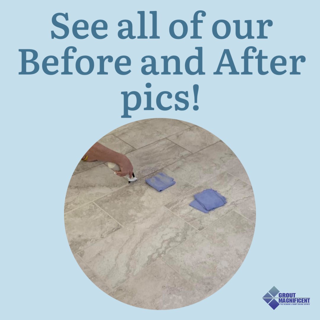 Want to see some "Magnificent" results?

📸You can see all our before and after pics right here! groutmagnificent.com/grout-restorat…

#tilecleaning #tileandgroutcleaning #groutcleaning #swfltilecleaning #swfl #fortmyers #capecoral #naplesflorida #inthe239 #carpetcleaning 🌟🧼