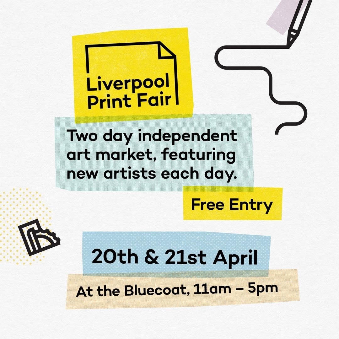 Join us at the Bluecoat for Liverpool Print Fair and browse a wide variety of prints, and get involved in a series of fantastic workshops. For the full list of workshops and to book tickets, visit our website: thebluecoat.org.uk/liverpool-prin…