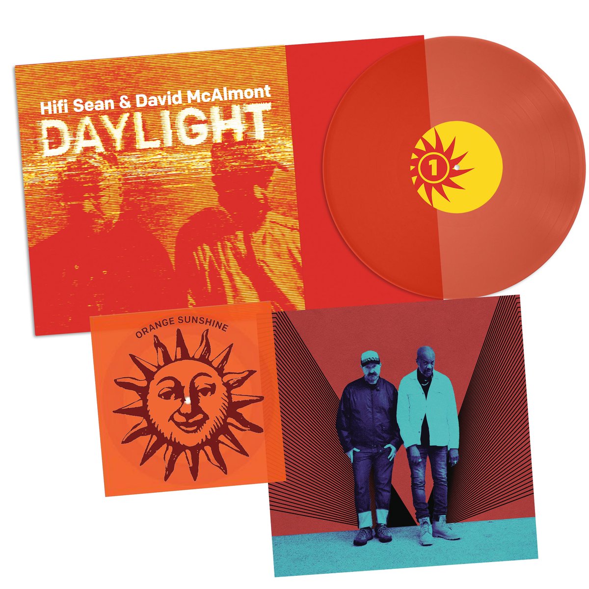 This is the ltd pressing of our new album DAYLIGHT. June 20th. It has a free bonus track flexi-disc ,signed art print , downloadable lyric picture book & neon orange vinyl. There are 200 copies. Link here for our Bandcamp store to grab one. linktr.ee/McHifi