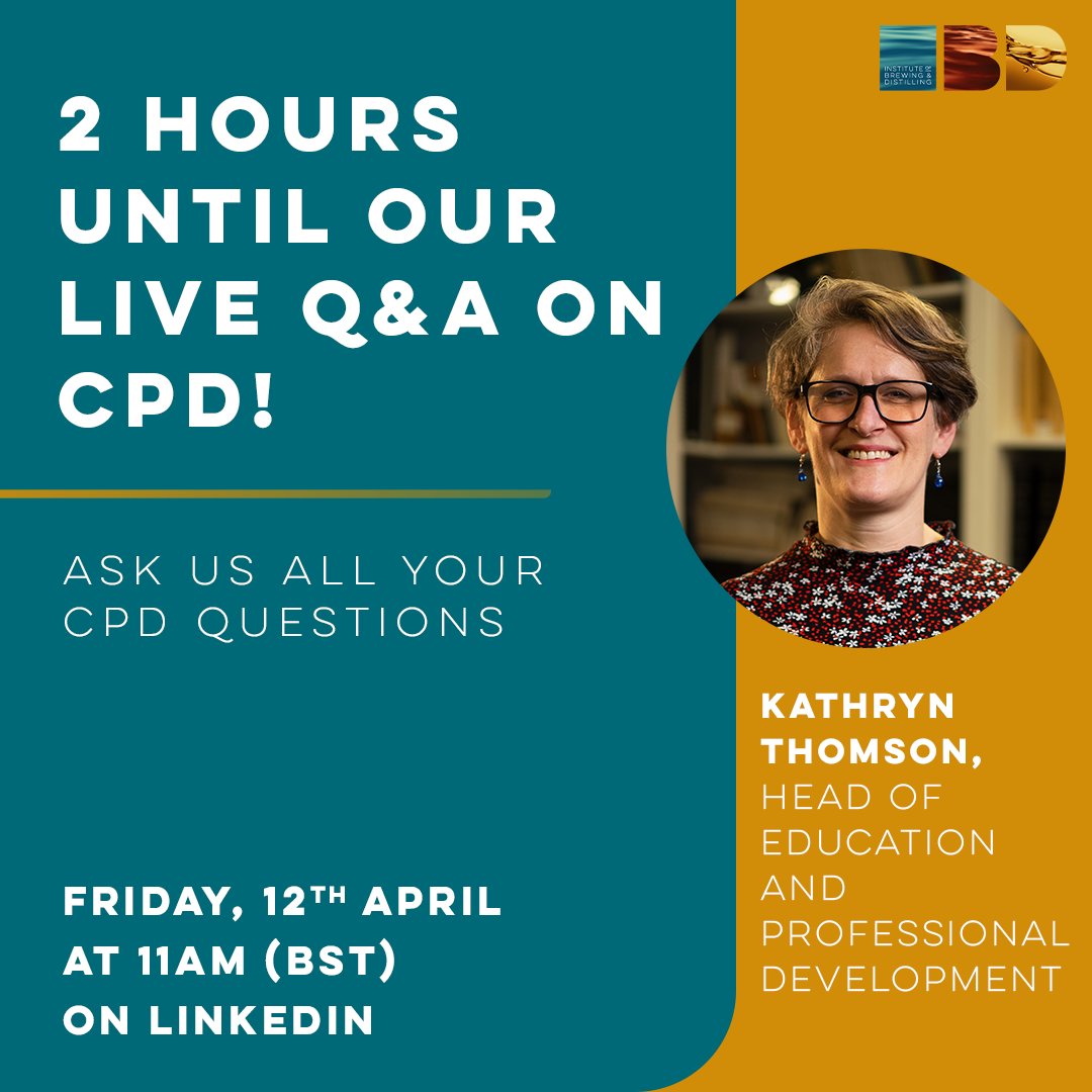 Two hours until you can ask all your CPD questions on our LinkedIn live Q&A session! 

#CPD #QandA #ContinuingProfessionalDevelopment #AskUsAnything #LinkedInLive