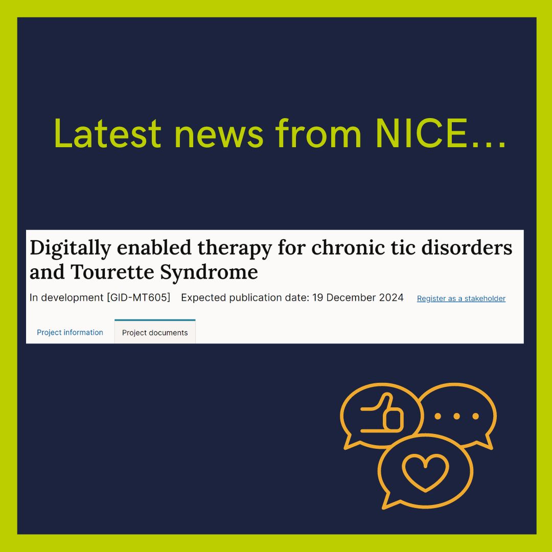 We are absolutely thrilled that the evaluation for @NICEcomms now includes adults with TS 🎉💚 Read more about this here: buff.ly/3Q0MfRp #Tourettes #TouretteSyndrome #TS #Neurodiversity