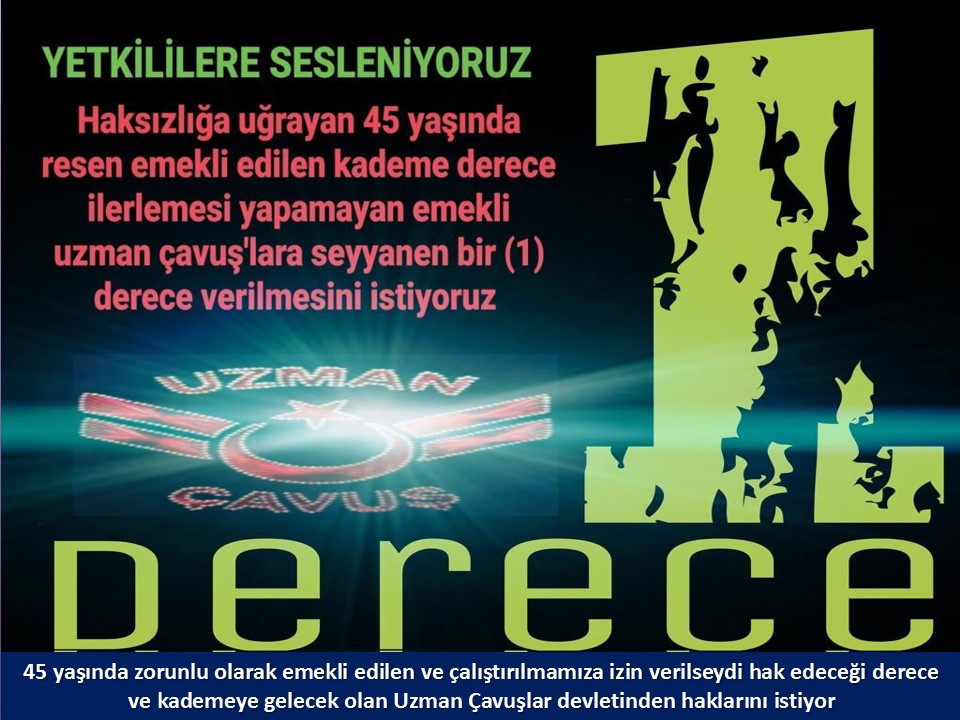 #UzmanÇavuş
#BirDereceHak
<a href="/RTErdogan/">Recep Tayyip Erdoğan</a>
<a href="/tcsavunma/">T.C. Millî Savunma Bakanlığı</a>
<a href="/hulusiakarmedya/">Hulusi AKAR</a>
<a href="/Akparti/">AK Parti</a>
<a href="/nacibostanci/">M. Naci Bostancı</a>
<a href="/akbasogluemin/">Av. M.Emin AKBAŞOĞLU 🇹🇷</a>
<a href="/AliYerlikaya/">Ali Yerlikaya</a>
<a href="/UlviYonter/">Dr.İzzet Ulvi YÖNTER</a>
<a href="/dbdevletbahceli/">Devlet Bahçeli</a>
<a href="/mustafaelitas/">Mustafa Elitaş</a>
<a href="/UlviYonter/">Dr.İzzet Ulvi YÖNTER</a>
<a href="/erkanakcay45/">Erkan Akçay</a>
<a href="/dijital/">Dijital</a>
<a href="/alitilkici38/">Ali Tilkici 🇹🇷</a>