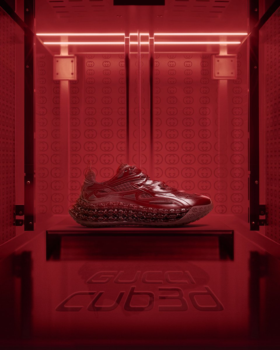 Introducing the limited-edition Gucci Cub3d sneaker. Highly collectible, the new style combined 3D-printed elements and the House’s own Demetra material in a combination of style and technology. on.gucci.com/GucciCub3d