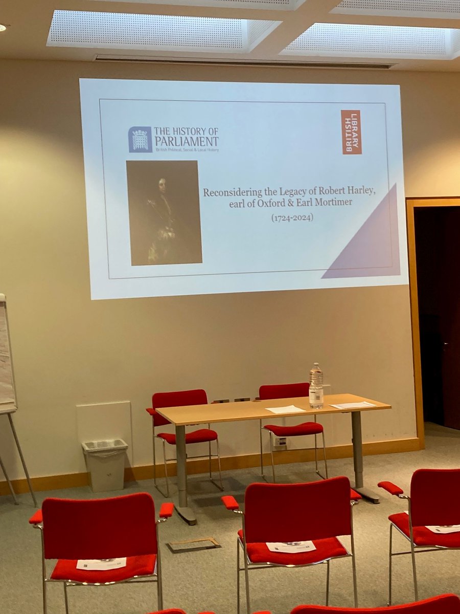 Many thanks to everyone who came yesterday to a fabulous day rethinking the legacy of Robert Harley - particular thanks to @HistParl and @britishlibrary for sponsoring. #Harley300 #HistParl #twitterstorians