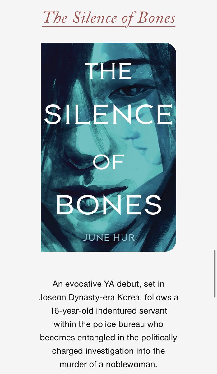 my saeguk lovers if u also like reading there is an author named june hur (@WriterJuneHur) that writes korean historical fiction thrillers and it is soooooo good