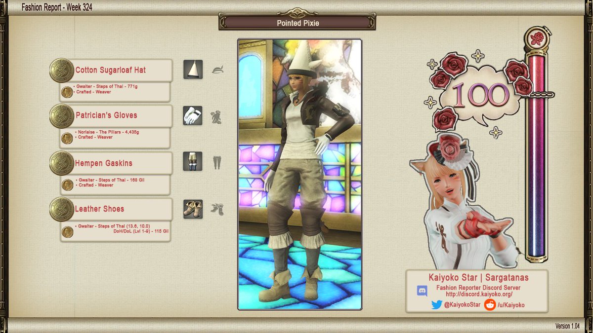 Fashion Report Week 324 - 100 #ffxiv #ff14 #ファッションチェック