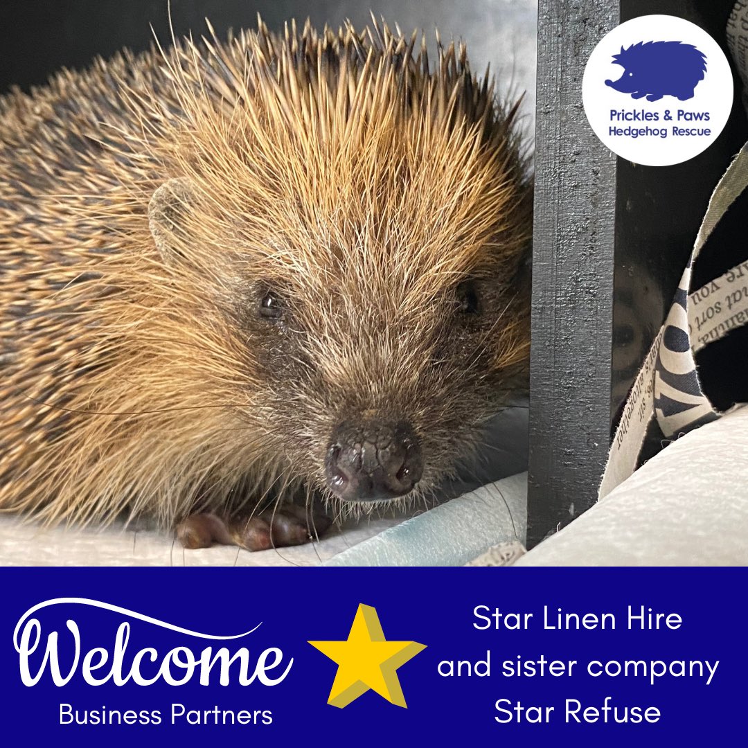 Welcome to our latest Business Partners, @StarLinenHire and sister company Star Refuse Collection! We are so excited to have a growing network of businesses sponsoring and supporting our work! Find out more at: pricklesandpaws.org/business-spons…
