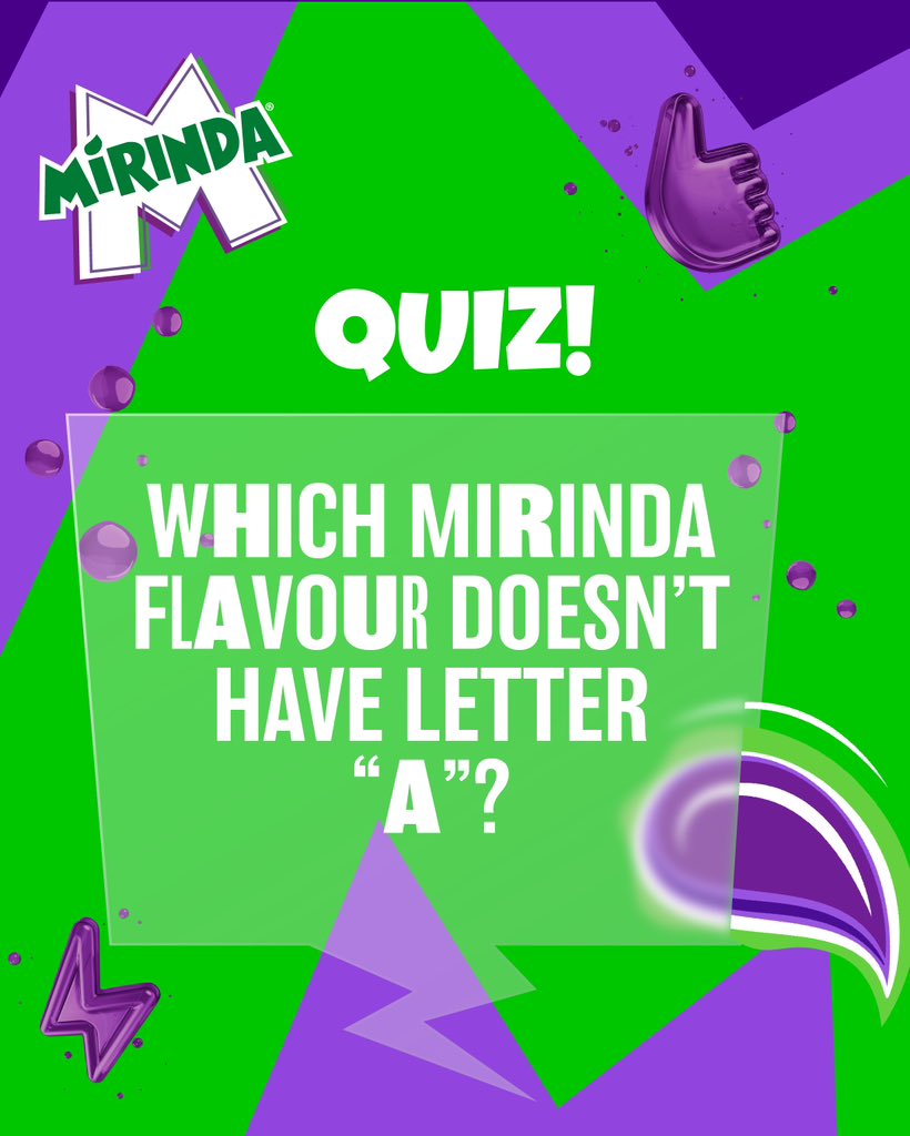 Do you think you know all the Mirinda flavors? Share your answers below and let’s see. #letsgetflavored