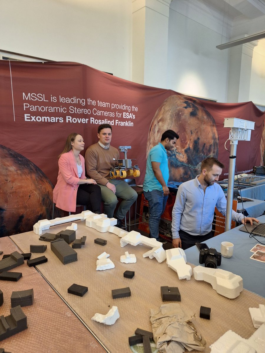 Team MSSL giving the camera a test run before we welcome visitors! Come and get your photo taken by the Mars camera and printed for you to take home!