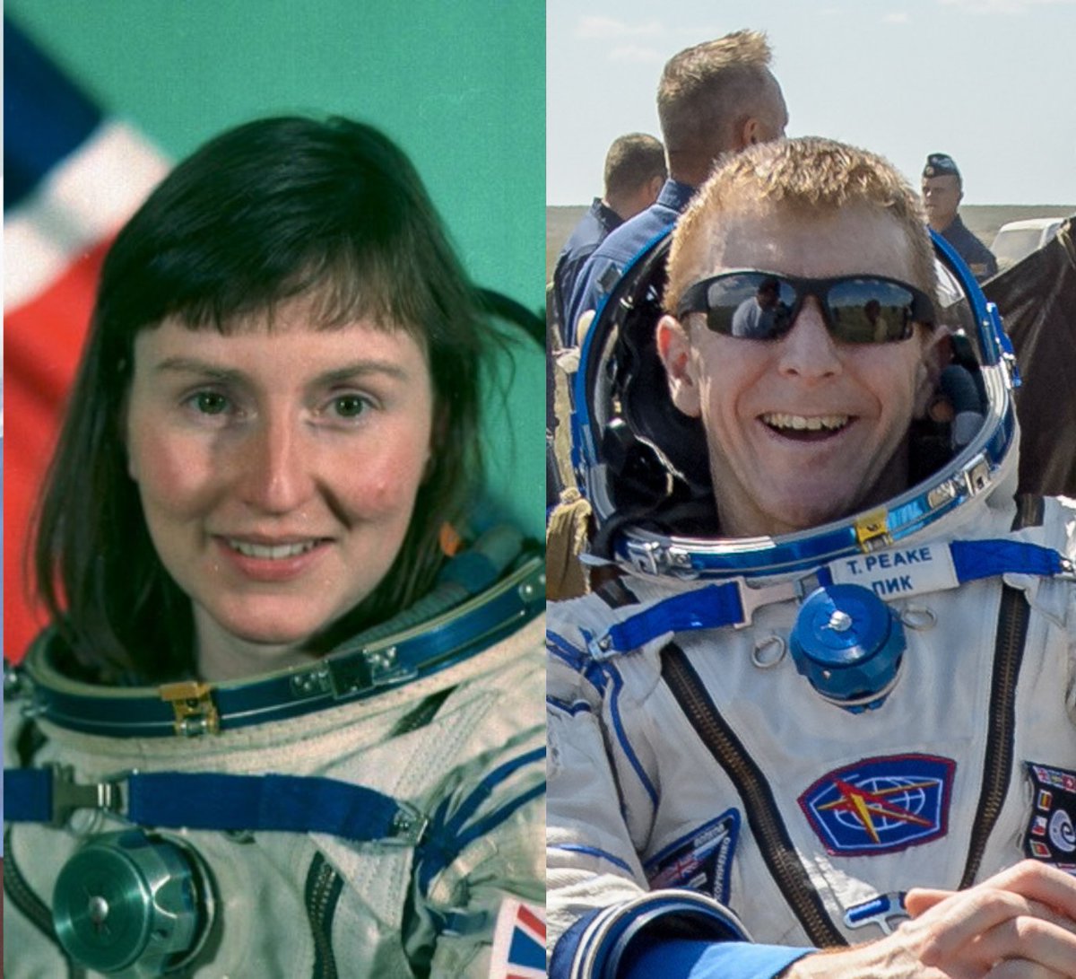 Поздравляем с #internationaldayofhumanspaceflight! Кто же стали первыми британцами в космосе? Самым первым 👩‍🚀 космонавтом из Великобритании в 1991 г. стала Хелен Шармен. А первым 🙋‍британцем, совершившим выход в открытый космос, в 2015 г. стал 👨‍🚀 майор Тимоти Пик.